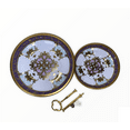 thumbnail image 3 of Charmed Victorian Crown 2 Tier Cake and Pastry Stand Server (Lavender and Gold Color); 10"x8.5", 3 of 5