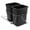 Black, variant on ZENY Sliding Pull Out Double Trash Bins 35 Quart Kitchen Cabinet Black