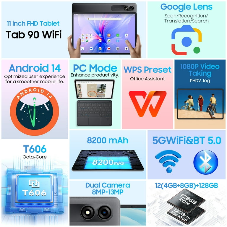 新品未開封 Black View Tab10 Wi-Fi 8GB/256GB Blackview Tab 10 Wifi 8+256GB 5G Wi-fi Tablet - Blackview