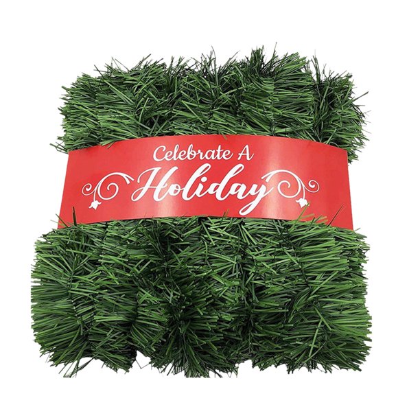 ¡Liquidación! Guirnalda navideña para interiores, corona de agujas de pino navideñas con corona navideña artificial verde, decoración de chimenea de invierno para el porche, corona navideña, corona