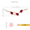 thumbnail image 4 of ANGARA Natural Pear-Shaped Ruby Tree Branch Pendant in 14K Rose Gold for Women (Size-5x3mm) | July Birthstone, Birthday, Anniversary, Jewelry Gift for Women | Natural Ruby Necklace, 4 of 8