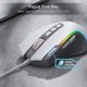 thumbnail image 5 of Ratón para juegos Redragon M612 RGB 8000 DPI con cable óptico gris, 5 of 9
