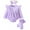 style-10 Purple, variant on Kogui Fall Outfit Baby Girl Baby Girl Clothing Set 3pc Frill Long Sleeve Romper and Pant Set Baby Girl Newborn Outfits Coming Home 0 3 6 9 12 18 24 Months (Blue,3-6 Months)
