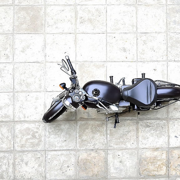 FRCOLOR Durable PVC Motorcycle Gas Tank Protector with Antislip Surface Black Fits Most Models