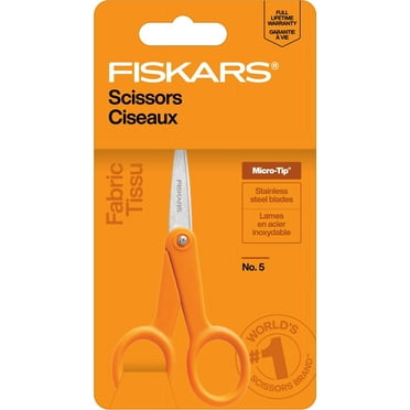 Fiskars Scissors 5 Inch Micro-Tip Scissors, Orange