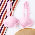 thumbnail image 2 of adviicd Bathing Suit Tops Women's Triangle Bikini Top Push up Padded Halter String Bathing Suits Top(Pink,S), 2 of 3