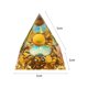 thumbnail image 2 of Pirámide De Cristal Pirámide De Cristal Crystal Orgone Pyramid Healing Energy Generator Home Office Decor Gem Crafts, 2 of 3