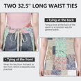 thumbnail image 6 of Pioneer Flower Floral Print Pattern Apron-Garden Aprons for Women with Pockets-Cotton Linen Waterproof Kitchen Cooking Gardening Aprons Adjustable for Kitchen,Cooking,BBQ and Salon 33x27 Inch, 6 of 7