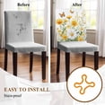 thumbnail image 5 of Yellow Daisy Flower Chair Covers Set of 8 Butterfly Chair Back Covers Stretch Removable Washable Slipcovers Protector for Dining Room Kitchen Party Decor, 5 of 5