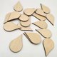 thumbnail image 3 of 200 piezas de rodajas de madera natural sin terminar, recortes de madera con forma de gota de agua, adornos DIY, 3 of 8