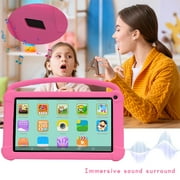 Kids Tablet 7 inch for Boys Girls Android Tablets for Kids 4GB RAM 32GB ROM Toddler Tablet WIFI BT Safety Eye IPS Screen Parental Control, Dual Camera Shockproof Case for Educational, Games