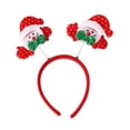 thumbnail image 1 of ICQOVD Hot Christmas Headband Santa Party Decor Double Hair Clasp Hoop, 1 of 2