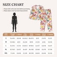 thumbnail image 5 of Uemuo Butterflies and Roses Pattern Womens Pajama Sets,PJ Set for Women,Pajamas for Women Logo,Long Sleeve Pajama Set for Women,Soft Long Sleeve Top With Pants-X-Large, 5 of 9