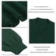 thumbnail image 5 of Vestido de punto Ticfox Cuello en V Manga Larga Casual Cómodo Verde Negruzco XL, 5 of 6