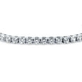 thumbnail image 3 of BERRICLE Sterling Silver Round Cut Cubic Zirconia CZ Fashion Tennis Bracelet for Women, Rhodium Plated, 7.5 inch, 3 of 11