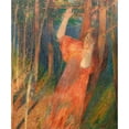 thumbnail image 2 of Henri Martin 15x17 Black Ornate Wood Framed Double Matted Museum Art Print Titled - Fall Reverie, 2 of 5
