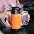 thumbnail image 4 of Calentador de botella ml portátil de acero inoxidable 304, hervidor de viaje eléctrico, hervidor de agua para café, agua, leche, camión, b DC24V Sunnimix Hervidor de agua de viaje en coche, 4 of 7