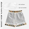 thumbnail image 3 of FORMRS Boys Swim Trunks Quick Dry Mesh Liner Boardshorts Sizes XS-XL, Red Geometric, 3 of 7