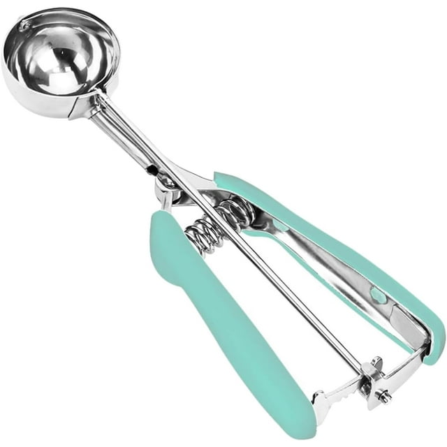 Cuillère à Biscuits pour la Cuisson Cuillère à Crème Glacée C.p./ml/.oz / Mini Cuillère à Pâte à Biscuits en Acier Inoxydable avec Poignée ()