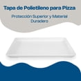 thumbnail image 2 of Tapa de Polipropileno Rectangular Caledonia para Caja de Pizza 18 x 26 x 6 Blanco, 2 of 6