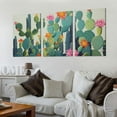 thumbnail image 2 of ONETECH - Cactus Wall Art Succulent Boho Wall Decor Plant Pictures Wall Art Southwest Decor Arizona Desert Catctus Decor Pictures Desert Poster Wall Hanging Decor for 12''x16''X3 Panels, 2 of 4