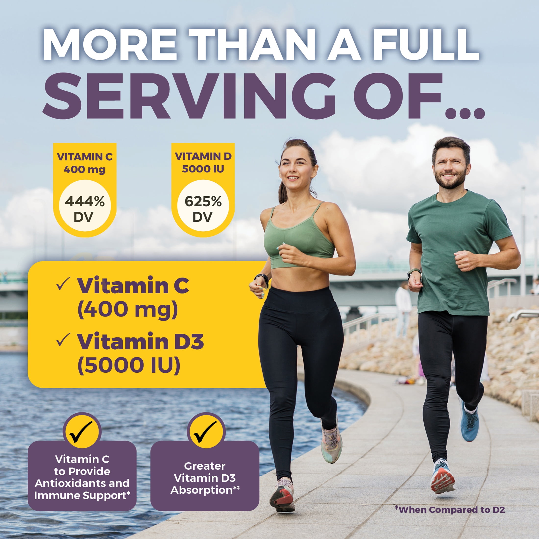 Viva Naturals Elderberry, Vitamin C + Zinc, 120 Capules