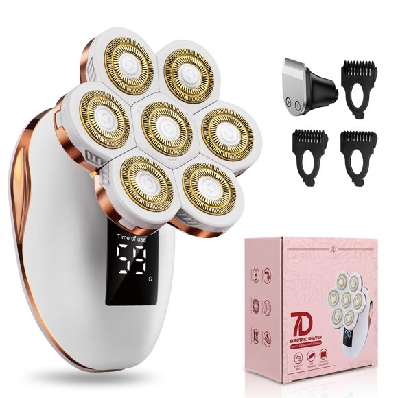 Maquinilla de afeitar eléctrica TAYAYO 7D, recargable, rotativa, para mujer