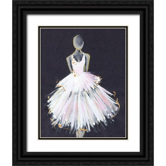 Seay, Anne 12x14 Black Ornate Wood Framed with Double Matting Museum Art Print Titled - Runway Fashion