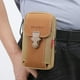 thumbnail image 2 of Minnieouse Exquisita artesanía, bolso deportivo para teléfono móvil para hombre, compañero para estilo de vida activo, bolso de mano para riñoneras caqui+longitudinal, 2 of 6
