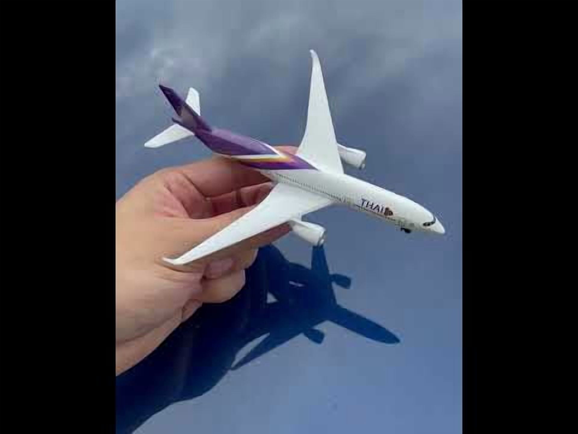 Single Plane Thai Airlines Die Cast Metal Toy Daron 24733