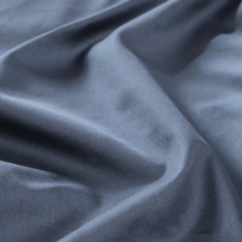 Superior Apus 100% Cotton 15" Deep Pocket Sheet Set, Queen, Denim Blue