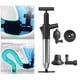 thumbnail image 5 of Desatascador de drenaje para desatascador de tuberías, desatascador, limpiador desmontable, equipo de material acero inoxidable, bomba potente para lavabo de Verde Soledad Destapador de inodoro, 5 of 8