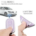 thumbnail image 5 of OFFCURVE for Honda Key fob Cover, Soft TPU Car Key Case Protector Compatible with 2022 2023 Honda Accord Civic HR-V CR-V Pilot Odyssey smart Remote Key,Purple Sliver,1PC, 5 of 6