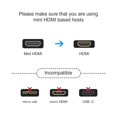 thumbnail image 4 of Mini To Cable 0 5Ft 90 Degree Right Angle Mini,1* -to--Cable,Black, 4 of 6