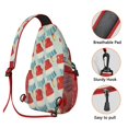 thumbnail image 2 of Sweet Treats Summer Food Pattern Sling Backpack Small Travel Backpack for Essentials Lightweight and Durable, 2 of 6