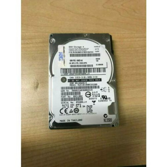 Lenovo Storage 900GB 10K 2.5" SAS Hard Drive S2200 S3200 E1024 0b31802 00ND140