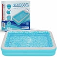 thumbnail image 6 of Grip A Pool Inflatable Kiddie Pool 65"x39"x10" Age 2+, Toddler Ball Pit, Adult Backyard Tanning Pool - Summer Blue, 6 of 8
