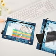 thumbnail image 4 of Sharks Swimming Silhouettes 2 Pack Pencil Pouch for 3 Ring Binder Smooth Zipper Folders with Pockets Clear Window Pencil Case, 4 of 6
