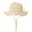 Khaki, variant on Baby Bucket Hat Sun Protection Infant Wide Brim Fisherman Floppy Hat Floral with Chin Strap