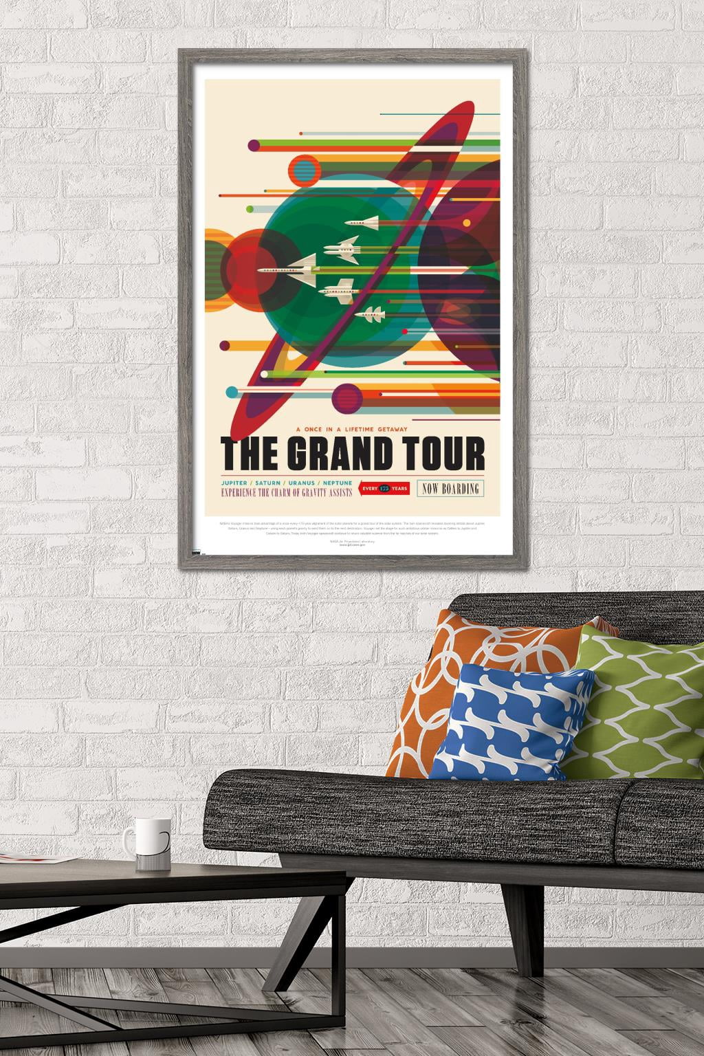 NASA - The Grand Tour Wall Poster, 22.375" x 34" Framed
