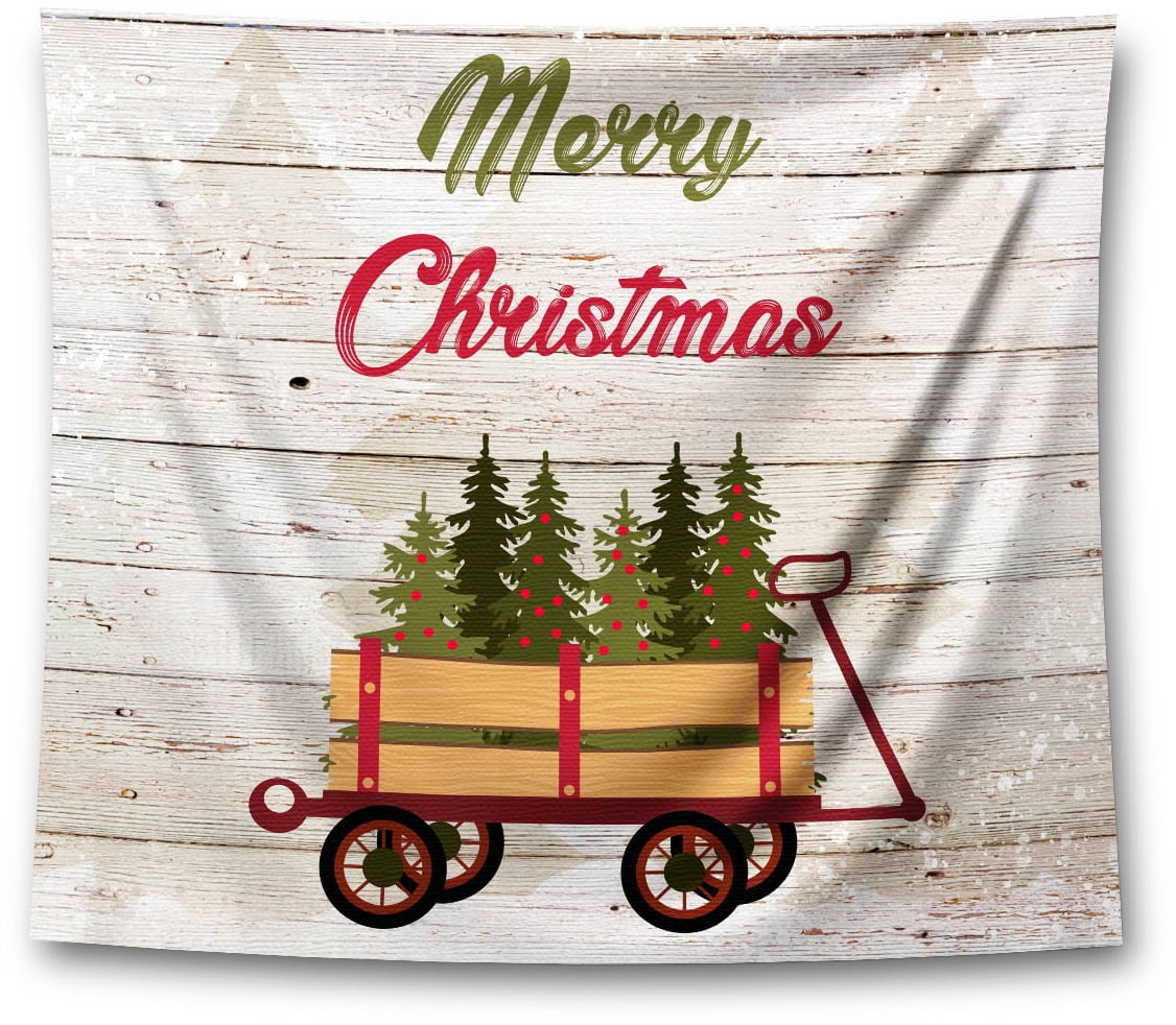 Awkward Styles Christmas Wall Art Tapestry Hanging Christmas Trees Home