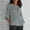 Gray summer tops, variant on Wycnly Summer Tops for Women 2024 Trendy Summer Shirts Womens Summer 3/4 Sleeve Tops Breathable Soft Cotton Linen Tshirts Ladies Casual Solid Round Neck Plus Size Loose Blouses