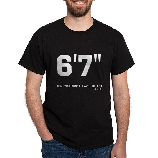 CafePress - Tall Funny Tee Shirt - Men's Classic Cotton T-Shirts