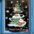 thumbnail image 1 of Pegatina de dibujos animados de Navidad para ventana, decoración de pared de vidrio de Papá Noel, árbol de Navidad, electricidad estática, corona de Papá Noel, Feliz Navidad, 2023, 1 of 4