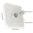 thumbnail image 3 of Hooks for Indoor Walls | Modern Minimal Hanger for Photo Frames and Wall Clocks | No Drilling Required | & Metal Construction | 3kg Max Load, 3 of 7