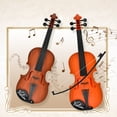 thumbnail image 1 of sdhkgrrt 2Pcs KidsViolinToy, Simulation Musical Instrument, Beginner Violin forChildren, Parent Child Interactive Gift, Music Enlightenment Puzzle, Home Decor and Playroom Decor, 1 of 9