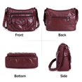 thumbnail image 2 of BadPiggies Women's Soft PU Leather Shoulder Bag Ladies Crossbody Purse and Handbags Lightweight Pocketbooks - Red, 2 of 9