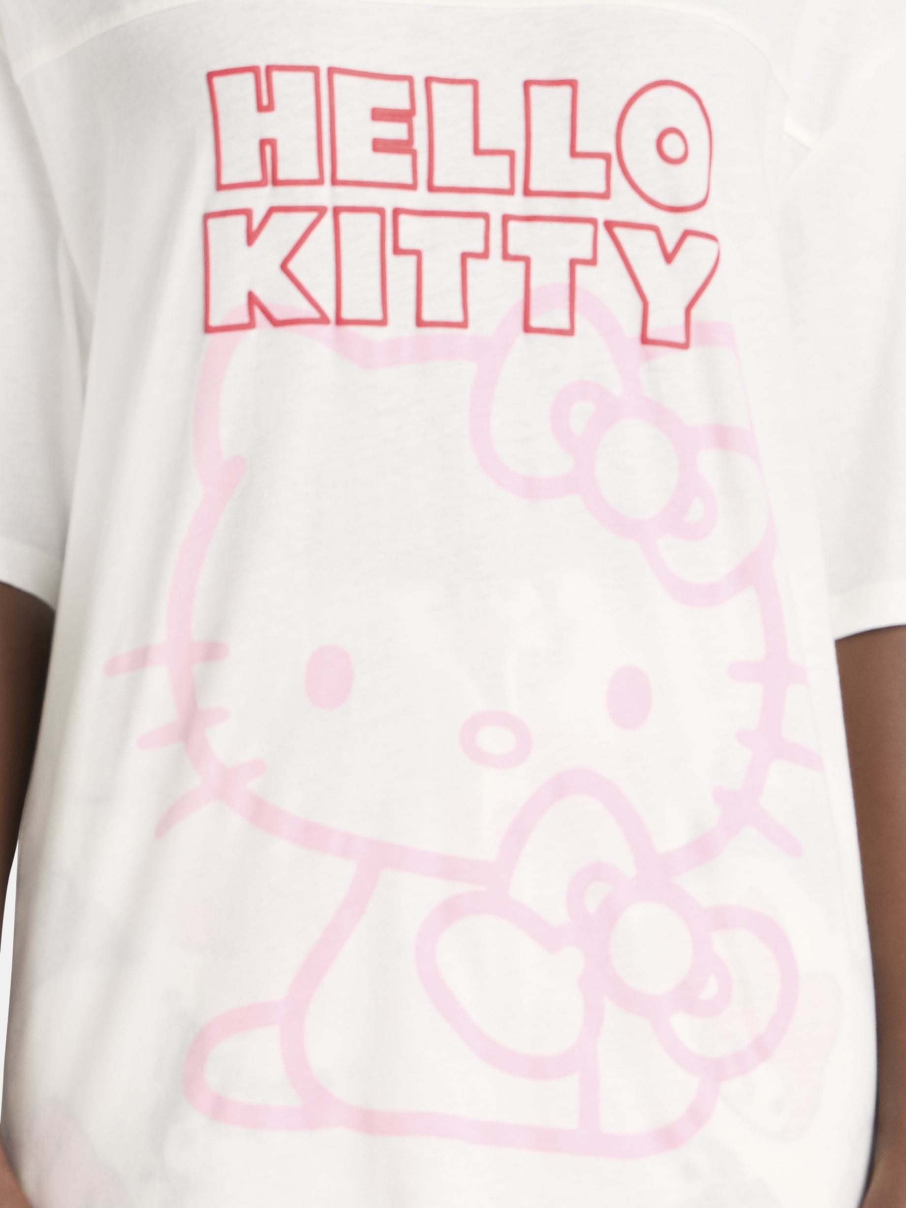Hello Kitty Women's Football Tee with Short Sleeves, Sizes XXS-2XL