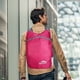 thumbnail image 5 of Mochila plegable ligera al aire libre bolsa de viaje de poliéster color rosa, 5 of 6