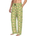 thumbnail image 6 of Sigee Cartoon Fox 2 print Men's Pajama Pants Lounge Sleep Bottoms with Elastic Waistband and Pockets-Medium, 6 of 6